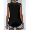image:imageANRABESS Womens Lace Trim Tank Tops V Neck Sleeveless Shirts Summer CasualBlack