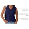 image:imageANRABESS Womens Lace Trim Tank Tops V Neck Sleeveless Shirts Summer CasualNavy Blue