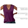 image:imageANRABESS Womens Lace Trim Tank Tops V Neck Sleeveless Shirts Summer CasualPurple