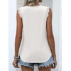 image:imageANRABESS Womens Lace Trim Tank Tops V Neck Sleeveless Shirts Summer CasualWhite