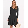 image:imageANRABESS Womens Long Sleeve Fall Short Sweater DressBlack