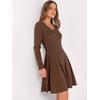 image:imageANRABESS Womens Long Sleeve Fall Short Sweater DressBrown