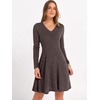 image:imageANRABESS Womens Long Sleeve Fall Short Sweater DressChocolate Brown