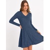 image:imageANRABESS Womens Long Sleeve Fall Short Sweater DressDark Blue