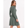 image:imageANRABESS Womens Long Sleeve Fall Short Sweater DressGreen