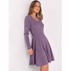 image:imageANRABESS Womens Long Sleeve Fall Short Sweater DressPurple