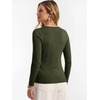 image:imageANRABESS Womens Long Sleeve Lightweight Slim Fitted Sweaters TopArmy Green