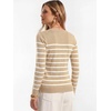 image:imageANRABESS Womens Long Sleeve Lightweight Slim Fitted Sweaters TopBeige White Stripe
