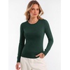 image:imageANRABESS Womens Long Sleeve Lightweight Slim Fitted Sweaters TopDark Green