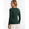 image:imageANRABESS Womens Long Sleeve Lightweight Slim Fitted Sweaters TopDark Green