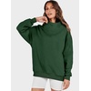 image:imageANRABESS Womens Mock Neck Sweatshirt Oversized PulloverDark Green