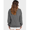 image:imageANRABESS Womens Mock Neck Sweatshirt Oversized PulloverDark Grey