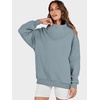 image:imageANRABESS Womens Mock Neck Sweatshirt Oversized PulloverDeep Blue