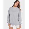 image:imageANRABESS Womens Mock Neck Sweatshirt Oversized PulloverGrey