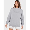 image:imageANRABESS Womens Mock Neck Sweatshirt Oversized PulloverGrey