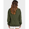 image:imageANRABESS Womens Mock Neck Sweatshirt Oversized PulloverOlive