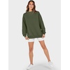 image:imageANRABESS Womens Mock Neck Sweatshirt Oversized PulloverOlive