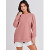 image:imageANRABESS Womens Oversized Crewneck Tunic SweatshirtDark Pink
