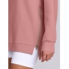image:imageANRABESS Womens Oversized Crewneck Tunic SweatshirtDark Pink