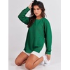 image:imageANRABESS Womens Oversized Crewneck Tunic SweatshirtGreen