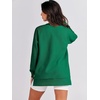 image:imageANRABESS Womens Oversized Crewneck Tunic SweatshirtGreen