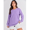 image:imageANRABESS Womens Oversized Crewneck Tunic SweatshirtPurple