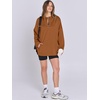 image:imageANRABESS Womens Oversized Hoodies Quarter Zip PulloverCaramel