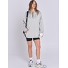 image:imageANRABESS Womens Oversized Hoodies Quarter Zip PulloverLight Grey