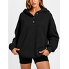 image:imageANRABESS Womens Oversized Hoodies V Neck Henley SweatshirtsBlack