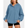 image:imageANRABESS Womens Oversized Hoodies V Neck Henley SweatshirtsBlue
