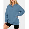 image:imageANRABESS Womens Oversized Hoodies V Neck Henley SweatshirtsBlue