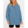 image:imageANRABESS Womens Oversized Hoodies V Neck Henley SweatshirtsBlue