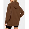 image:imageANRABESS Womens Oversized Hoodies V Neck Henley SweatshirtsCoffee