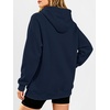 image:imageANRABESS Womens Oversized Hoodies V Neck Henley SweatshirtsNavy