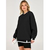 image:imageANRABESS Womens Oversized Sweatshirts Crew Neck Fall Pullover TopsBlack