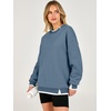 image:imageANRABESS Womens Oversized Sweatshirts Crew Neck Fall Pullover TopsBlue