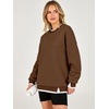 image:imageANRABESS Womens Oversized Sweatshirts Crew Neck Fall Pullover TopsCoffee