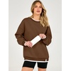 image:imageANRABESS Womens Oversized Sweatshirts Crew Neck Fall Pullover TopsCoffee