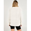 image:imageANRABESS Womens Sherpa Fuzzy Sweatshirts Oversized Henley Pullover TopBeige