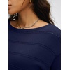 image:imageANRABESS Womens Short Sleeve Sweater Summer Fall Boat Neck TopsNavy Blue
