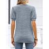 image:imageANRABESS Womens Short Sleeve Sweaters Business Casual Tunic TopsSky Blue
