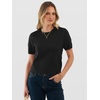 image:imageANRABESS Womens Short Sleeve Sweaters Cropped Crew NeckBlack