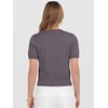 image:imageANRABESS Womens Short Sleeve Sweaters Cropped Crew NeckNutmeg