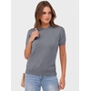 image:imageANRABESS Womens Short Sleeve Sweaters Wool BlendDeep Grey