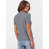 image:imageANRABESS Womens Short Sleeve Sweaters Wool BlendDeep Grey