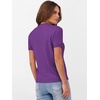 image:imageANRABESS Womens Short Sleeve Sweaters Wool BlendDeep Purple
