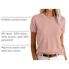 image:imageANRABESS Womens Short Sleeve Sweaters Wool BlendFlesh Pink