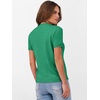 image:imageANRABESS Womens Short Sleeve Sweaters Wool BlendGreen