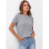 image:imageANRABESS Womens Short Sleeve Sweaters Wool BlendGrey