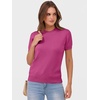 image:imageANRABESS Womens Short Sleeve Sweaters Wool BlendHot Pink